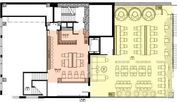 Options for room layouts during yoru event